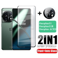 9H Curved Edge Screen Protector for Oneplus 11 11R ACE2 Oneplus12 12R Camera Lens Protective Film for Oneplus11 Oneplus11R OneplusACE2 Tempered Glass Protective Film