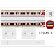 Stiker Pola Kereta Api Listrik Krl Jr 205