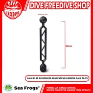 AM-6 Seafrogs Flat Aluminum Arm Extend Camera Ball To YS 8 Inch 20cm Diving Camera Accessories Scuba