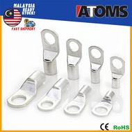 100pcs ATOMS SC Cable Lug 10.0mm to 35.0mm Copper Ture Terminal Connector 10mm 16mm 25mm 35mm