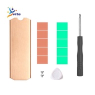 Copper M.2 SSD HeatSink Hard Disk Cooler with Thermal Solid State Disk Radiator 0.5mm for M.2 2280 N