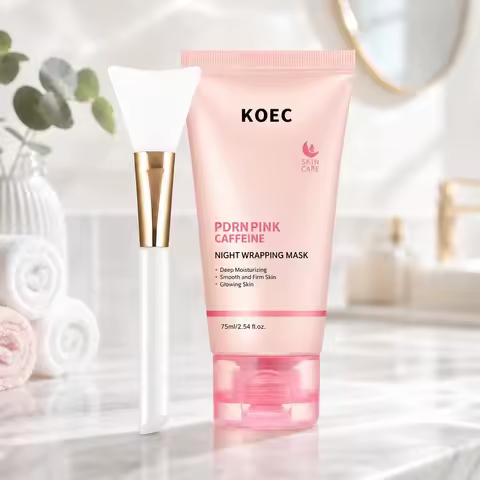 US Local KOEC PDRN Pink Caffeine Overnight Face Mask, Sleeping Wrapping Mask, Night Facial Mask, Moi
