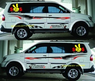 Stiker Mobil Isuzu Panther Model Striping Cutting Gambar Macan