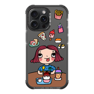 HI-SHIELD Stylish เคสใสกันกระแทก iPhone รุ่น Enjoy Eating Girl [เคส iPhone15][เคส iPhone14][เคส iPho