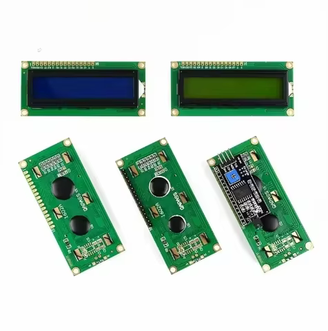 5pcs LCD1602 1602 LCD Module Blue Green Screen 16x2 Character LCD Display PCF8574T PCF8574 IIC I2C I