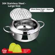 Olodo | Oil-saving Temperature-control Frying Pan 304 Stainless Steel