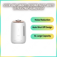 Deerma F600 Ultrasonic Humidifier 5 Liter Three Gear Touch Temperature Intelligent Mist Maker Timing Function - White