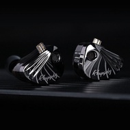 CCA Rhapsody4 Dynamic Coil 8 Dynamic Iron Coil คุณภาพสูง HIFI ที่ถอดออกได้สายเคเบิลในหูลดเสียงรบกวนห