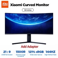 XIAOMI Curved Gaming Monitor 34-Inch 3440*1440 WQHD  21:9 Bring Fish Screen 144Hz High Refresh Rate