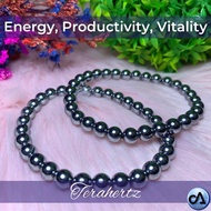 High Quality Terahertz [PRODUCTIVITY AND ENERGY] Bracelet (6mm) Authentic Crystal 16cm