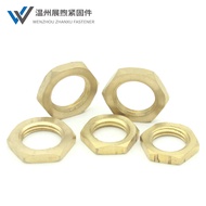 Brass Nut Thin Nut808Fine Thread Thin M81012M16Universal Ultra-thin Hexagonal Hexagon gold EWWI&&-* 