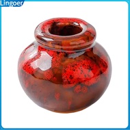 Lingoer| Mini Plants Vase Flower Vase Sculpture Vintage Mini Flower Vase Figurine Colored Pottery Ti