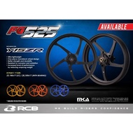 RCB RACING BOY YAMAHA Y15ZR / LC135 5S FORGED SPORT RIM FG525 WITH BEARING PNP 1.85/2.5x17 (BLACK /B