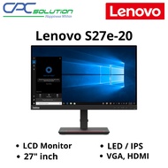 Lenovo S27e-20 27 Inch Monitor 3 Years Warranty