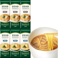 ZENB ZENB Ramen Noodle Meal Kit (6 servings) (3 soy sauce flavored + 3 salt flavored) 4 minutes for 