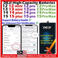 DEJI High Capacity Diagnostic BMS Battery Compatible For iPhone 12 / 13 / 14 / 15  Pro / Pro Max / M
