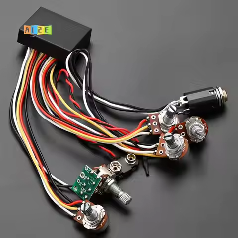 A12E-Bass 3 Band Active & Passive EQ Equalizer Preamp Circuit For Bass Pickup