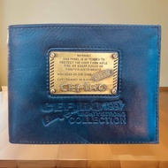 Ví Nam Da Bò CEFIRO Cao Cấp Logo Đồng Đúc Thổ Dân Da Đỏ Màu Nâu Trầm - Mẫu Ví Đứng