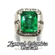 ✔✔✔COLOMBIA CHATAM Emerald GEM RINGS( Zamrud Kolombia)😆😆😆✌