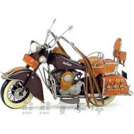 [在台現貨/超推!! 1/8 摩托車] 鐵製 手工 復古 鐵皮製 美國 印地安 重型摩托車 1943年 重機模型