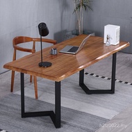 Household Desk Bedroom Leisure Double Long Table Solid Wood Painting Desk Desk Desktop Modern Simple