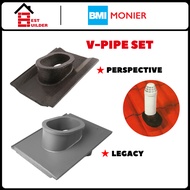 MONIER Perspective Legacy V-Pipe Set Titanium Black Silverstone Grey Roof Fittings Atap Genting Bumb