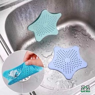 BnB Mall 1pcs Star Shape Bathroom Drain Hair Catcher Kitchen Silicone Sink Strainer Filter Stopper Plug Sink