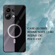 [ MK44 LOGO IPHONE ] Case Glossy HD ( REDMI NOTE 13 4G)( REDMI 13C) (POCO C65 ) Kamera Protector Kes