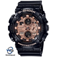 Casio G-Shock GA-140GB-1A2 Special Color Rose Gold Dial Black Resin 200M Men's Watch