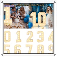 DREAMZY LED Light Balloon, 0-9 Numbers 91cm Giant Birthday Figure, Balloon Frame Light Up Balloons G