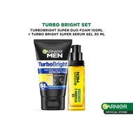 Garnier Men Brightening Simple Set Turbo Bright Super Serum Gel 30 ml + Turbo Bright Super Duo Foam