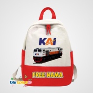 KAI CC 201 CHILDREN'S BACKPACK FREE INDONESIAN TRAIN NAME PRINTING
