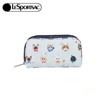 LeSportsac Rectangular Cosmetic Long Bag Gift-Clear Sky Cat Language
