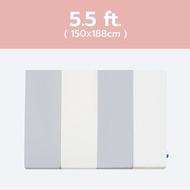 Bebeplay เบาะรองคลานเด็ก เบาะหัดคลานเด็ก แผ่นรองคลานเด็ก เกาหลี PU Premium (เทา-ขาว) EPE Faom 8 Laye