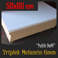 MELAMINE PLYWOOD 6mm 60x50 cm | DOFF WHITE PLYWOOD 6 mm 50x60cm