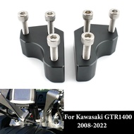 Motorcycle Handlebar Risers Height Up Adapters For Kawasaki GTR1400 GTR 1400 Concours ZG1400 2008-20