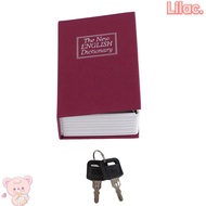 VIOLETLILAC Book Security Box, Key Lock Security Portable Safe Mini Safe Box, Simulation Book With L