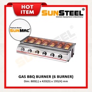 【SUNSTEEL】Gas Barbecue Burner / BBQ Grill Stove - 6 Burner
