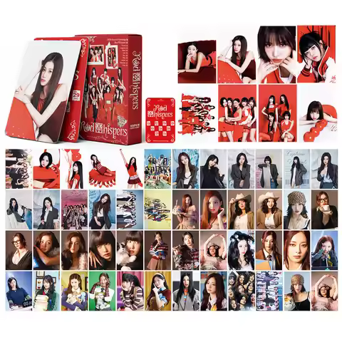 55Pcs/92Pcs Idol New Album 2026 Season'S Greetings Red Whispers Lomo Cards NaYeon Momo Sana Mina Jih