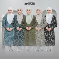 Blouse Ardeeni Bercorak Mango Poka Ironless Blouse Muslimah
