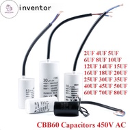 UN CBB60 400V  450V AC Starting Capacitor CBB60  5% 4uF 5uF 6uF 8uF 10uF 12uF 14uF 15uF 16uF 20uF 24