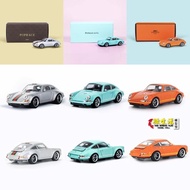 POPRACE 1:64 rwb Singer 911 964 Targa 997 gulf Collection die cast alloy car model decoration