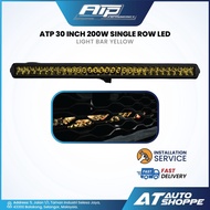 ATP 30 Inch 200W Single Row LED Light Bar Yellow (1 Piece) Offroad