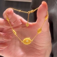 S925 Silver Brushed Golden Peas Bracelet Female Fashion < Golden Years < Light Luxury Gold Store Sam