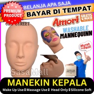 [COD] Patung Wajah Amara / Manekin / Make Up / Muka Untuk Belajar Rias Dan Model Bulu Mata Silikon M