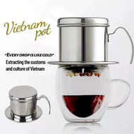 304 Stainless Steel Coffee Dripper Reusable Vietnam coffee Drip Pot
