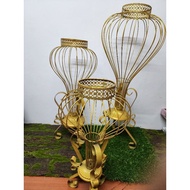 Dulang Hantaran Tray /Dulang Besi Hantaran Sangkar Flower /Vase Decoration Creative Flower Stand.