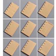 KRAFT refill paper pad A8/ M5 5 holes assorted papers 40 sheets