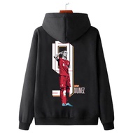 Darwin Nunez Hoodie Jacket Hoodie Jumper Pullover & Zipper (Zipper) Cotton Fleece Material