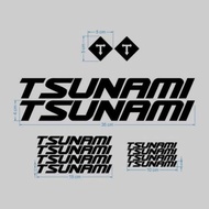 Tsunami fixie bike Cutting sticker Sunami MTB Roadbike Bicycle sticker Bicycle Accessories